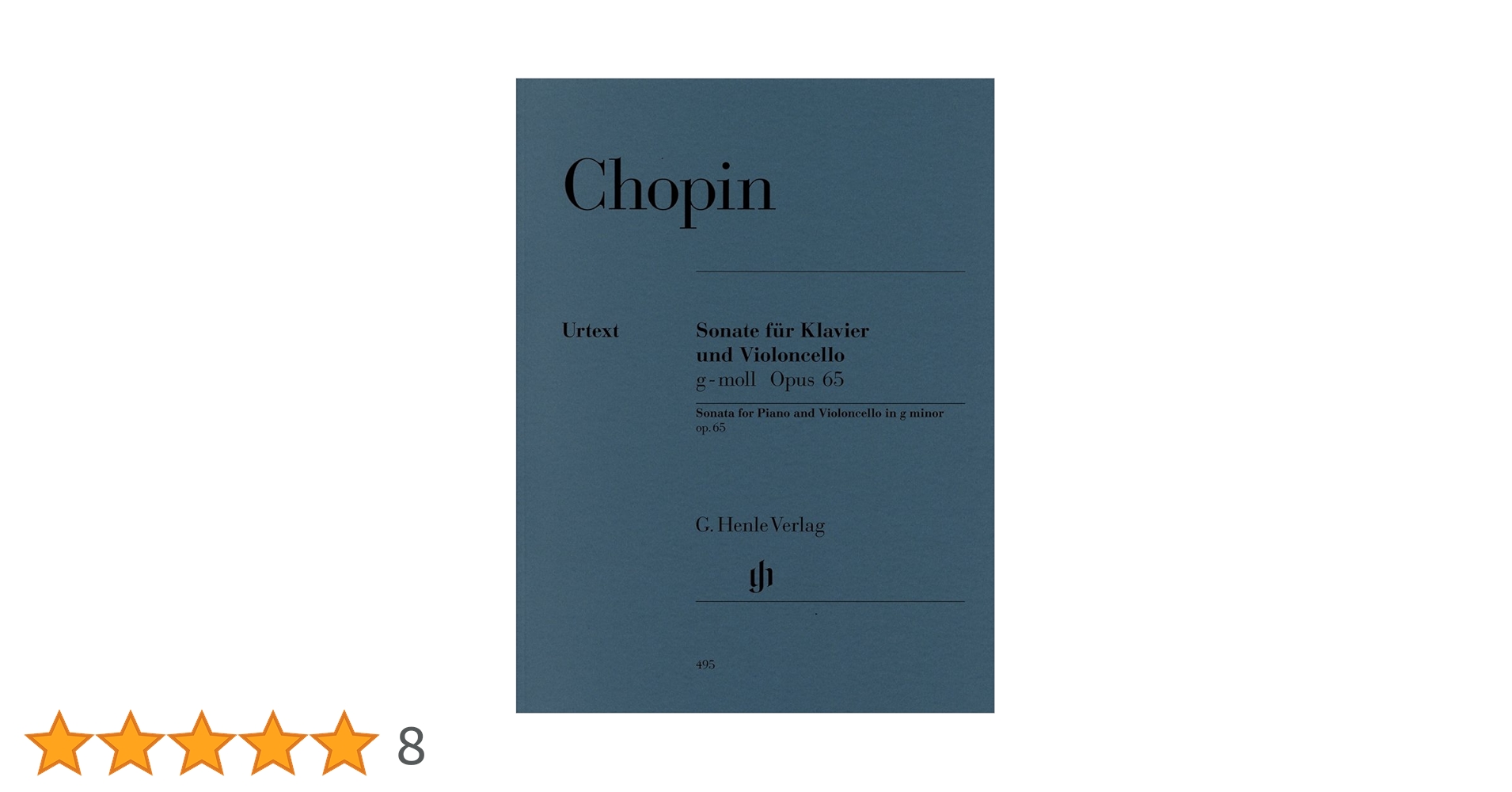 ショパン : チェロ・ソナタ ト短調 Op.65/ヘンレ社/原典版